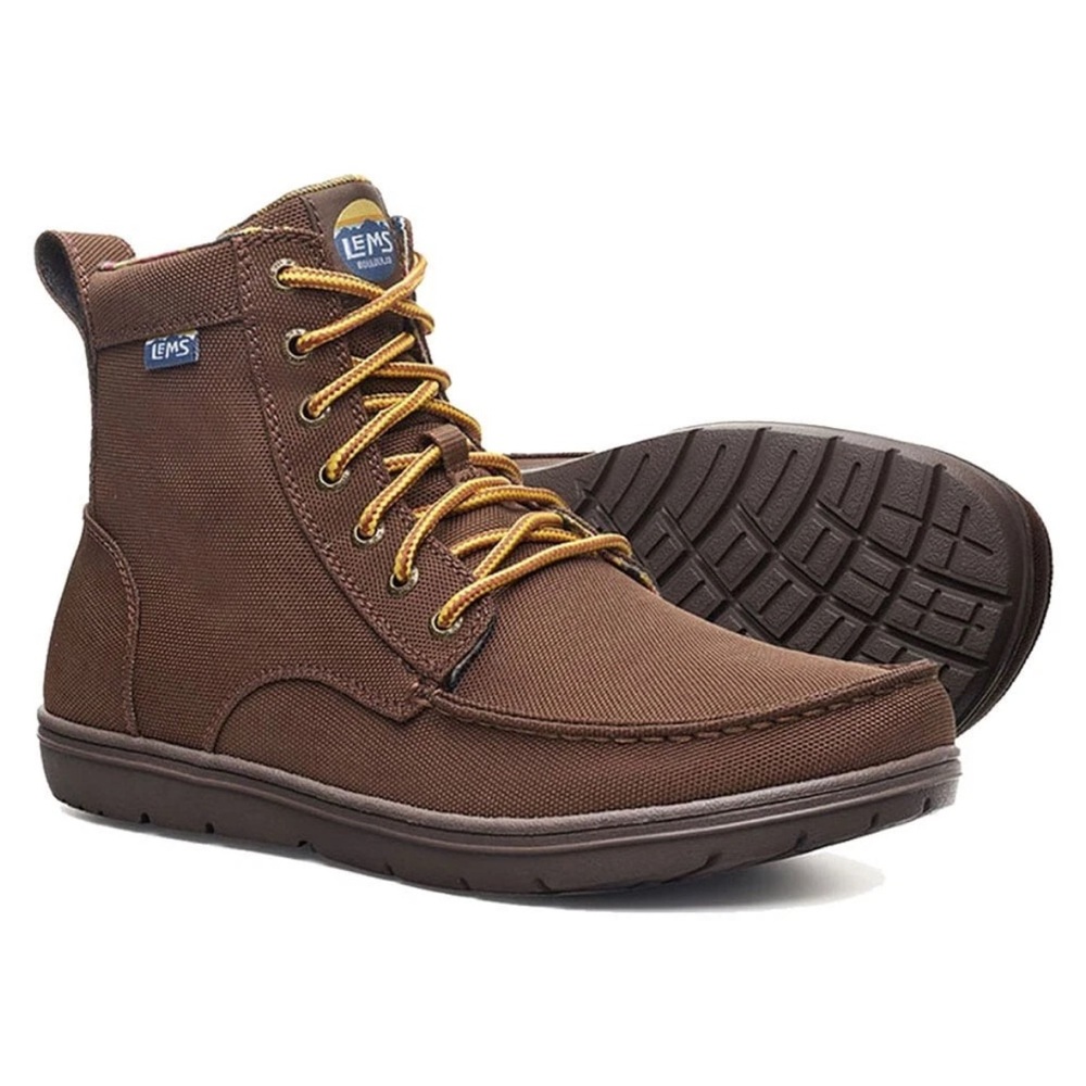 Men's brown Lems waterproof boots